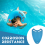 Blue EVA Back Float Kickboard Training Plate for Adult Children 7