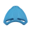 Blue EVA Back Float Kickboard Training Plate for Adult Children 4