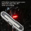 USB LED Bicycle Rear Light 5 Mode Headlights with Red + Blue 4