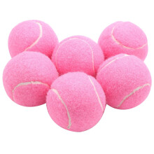 6Pc Pack Pink Tennis Balls Wear-Resistant Elastic Training 66mm