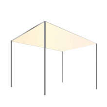 Baldachin Top Abdeckung 2,6x2,5 Meter Zelt Dach Wind Schatten für Hinterhof