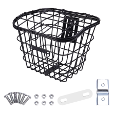 Iron Wire Basket Bike Front Organizing Storage