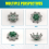 16 Pcs Golf Spikes Replacement ,Golf Shoe Spikes,Golf Cleats 9