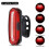 LED Bike Tail Light, USB Rechargeable Bicycle Rear IPX6 3