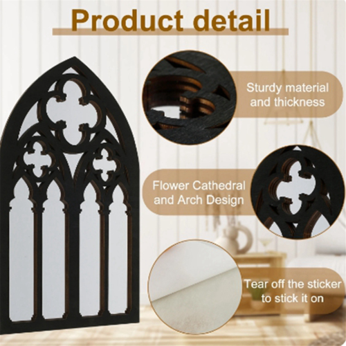 Gothic Mirrors Wall Decor Arched Mirror Mounted Room 2