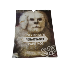 Wandkalender 2025 – spezieller dicker, robuster hässlicher Hund