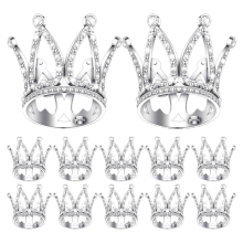 12Pcs Crown Cake Topper Mini Baby Queen