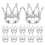 12Pcs Crown Cake Topper Mini Baby Queen 1