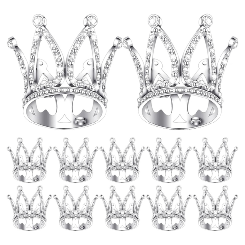 12Pcs Crown Cake Topper Mini Baby Queen