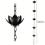 Lotus Rain Catcher Chain for Cups to Gutter Downspout 6