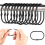 12 Pcs Open Shower Curtain Hook Rings Oval Hanging black 9