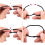 12 Pcs Open Shower Curtain Hook Rings Oval Hanging black 6