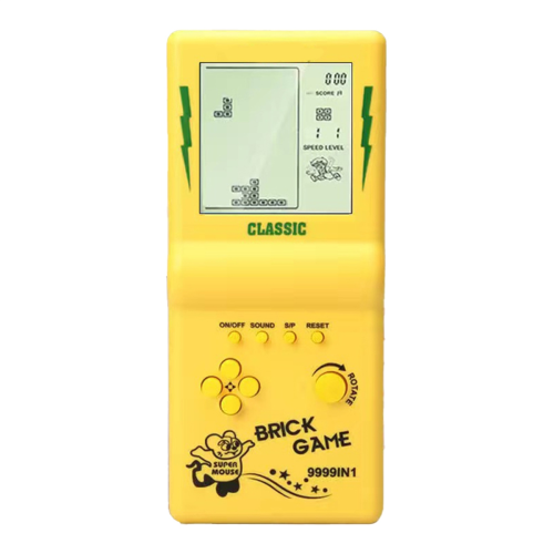 Nostalgic Pocket Game Classic Retro Handheld Players Yellow