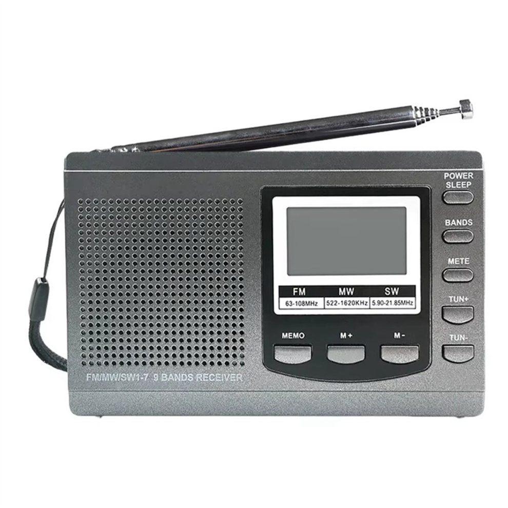 Portable Radio Fm/Mw/Sw Stereo Receiver Emergency Radio,A 4852110187425