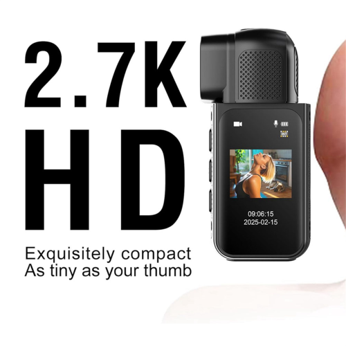 2.7K WiFi Mini Body Camera,64GB POV Camera 2