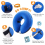 Protective Inflatable Collar for Dogs and Cats Blue M 7