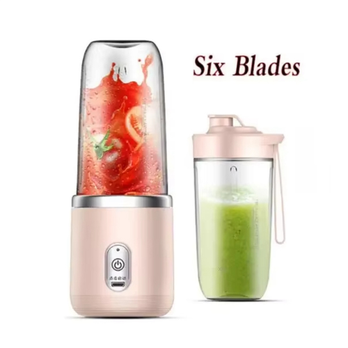 1set-New Portable Juicer with 2 Cups, USB Rechargeable Mini Blender 2