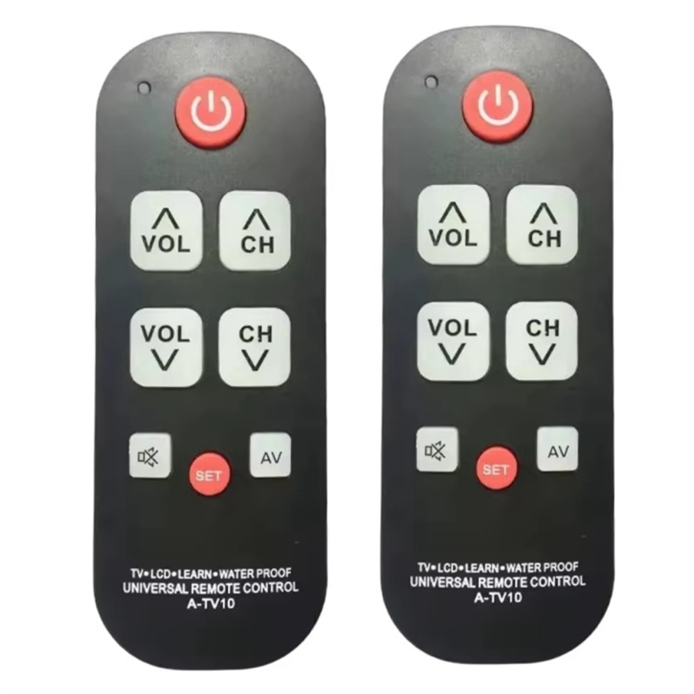 A-Tv10 Tv Remote For Seniors Universal Controller Simple Waterproof 4852110192887