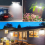 Powerful Clip LED Solar Wall Lights IP65 Waterproof Outdoor 7