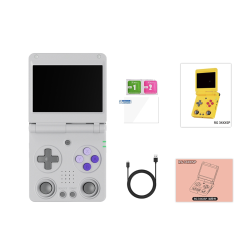 RG34XXSP Flip Handheld Game Console 3.4 Inch IPS Screen,C 1