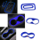 21-teiliges Auto-Innendekorations-Abdeckungs-Trimm-Kit Blau 4