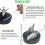 2 SET 7 Fins Blender Replacement Parts 5