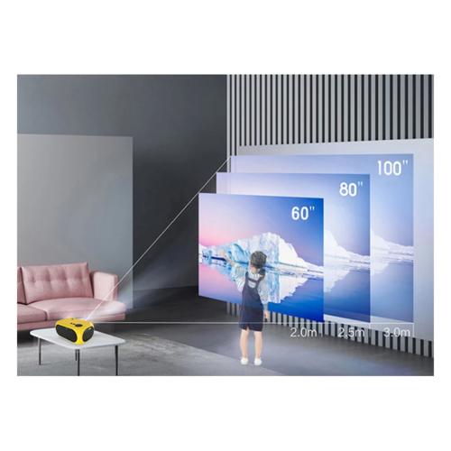Portable Mini Projector 360P LED Wired Mobile Phone EU Plug 2