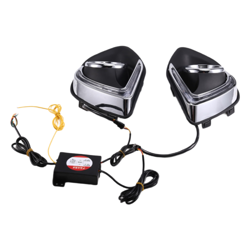 New LED DRL Daytime Running Lights Lamp White With Wiring Pair For Ford - View #3