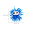 Funny Eye Yo-Yo Glowing Sea Urchin Fur Ball Decompression Toy Easter Egg Stuffing 5