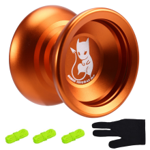 Professional Butterfly Yoyo with Bearing High-Speed Classic Toy for Advanced Player Kids Beginner Orange