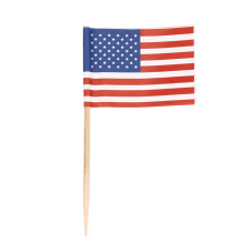 800 Zahnstocher mit amerikanischer Flagge, Party-Cupcake-Dekoration, Sandwich, Mini-Essensspieße