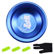 Professional Butterfly Yoyo with Bearing High-Speed Classic Toy for Advanced Player Kids Beginner Blue