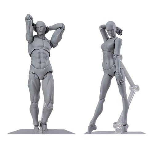 Drawing Figures for Artists, Action Figure Model Jointed Small Model, Stop Motion Sketching B 2