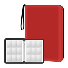 Trading Card Binder 900 Pockets, 9-Pocket Collection Binder,For Game/Football/Baseball Red