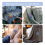 Darning Mini Kits Machine with Threads, Complete Kit for Beginners Quickly Mending Jeans Socks, Patterns 4