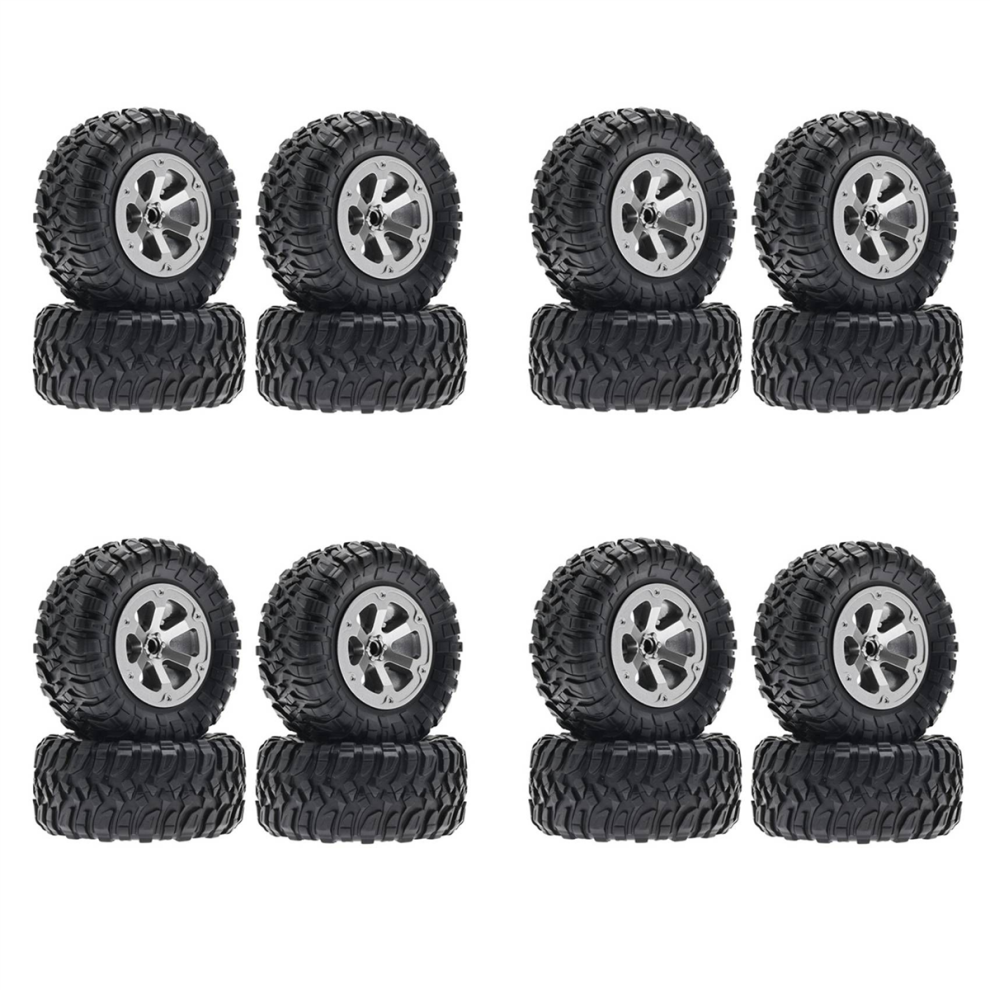 16Pcs 73Mm Tire Tyre Wheel For C14 C24 B24 B36 Mn D90 Mn-90 Mn99s Fy003 Fy004 Rc Car Upgrade Parts Accessories 4852060828911