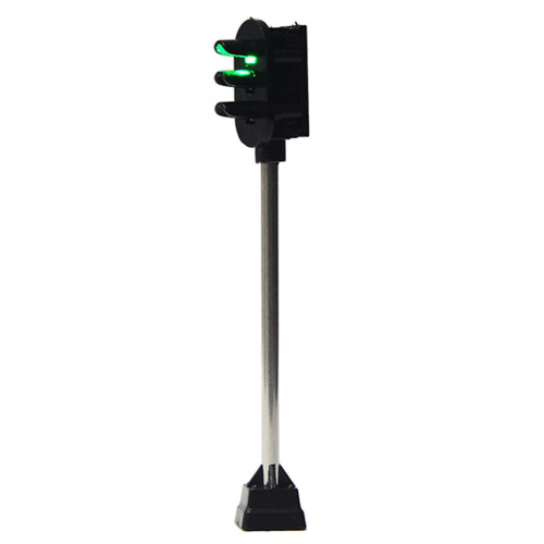 Scale Train Model Miniature Signal Traffic Lamp for Railway Landscape Layout Two Side 2