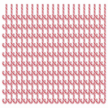 120Pcs Rot und Weiß Handgemachte Weihnachten Candy Cane Miniatur Lebensmittel Puppenhaus Wohnkultur Ton