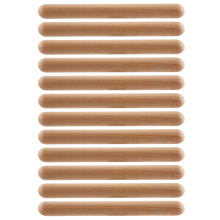 6 Pairs Wood Claves Musical Percussion Instrument Rhythm Sticks Children Toy