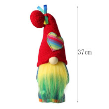 Liebesherz Regenbogen Gnom Zwerg Puppe Zylinder Plüsch Gesichtsloses Spielzeug Gnomes Gonk Ornamente für Heimdekoration