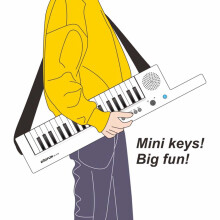 Tragbares elektronisches Keyboard mit 37 Tasten, Klavier, Mini-Orgel, Gitarre, Musikalisch, Rot