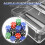 10 professionelle Acryl-Pokerchips, 100 Chip-Tabletts (ohne Abdeckung) 4