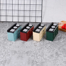 1/12 Dollhouse Miniature Gas Stove Simulation Three-Hole Heat Transfer for Accessories Green