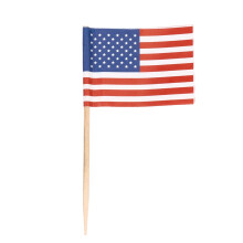 2000 Zahnstocher mit amerikanischer Flagge, Party-Cupcake-Dekoration, Sandwich, Mini-Essensspieße