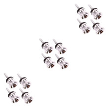 12 Pcs Guitar Belt Button Set for Acoustic Guitar - Wooden Belt Fixator Accessories for Folk Music Instruments