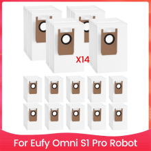 14 Stück Staubbeutel als Ersatz für den Omni S1 Pro Roboter-Staubsauger