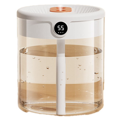 H2O Air Humidifier Double Nozzle with LCD Humidity Display,White 1