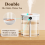 H2O Air Humidifier Double Nozzle with LCD Humidity Display,White 9
