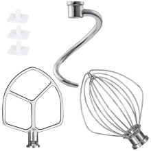 For Mixer 6 QT Dough Hook Wire Whip and Mixers Attachments
