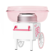 Mini-Zuckerwattemaschine mit Zuckerschaufel, Pink, EU-Stecker